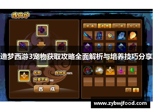 造梦西游3宠物获取攻略全面解析与培养技巧分享