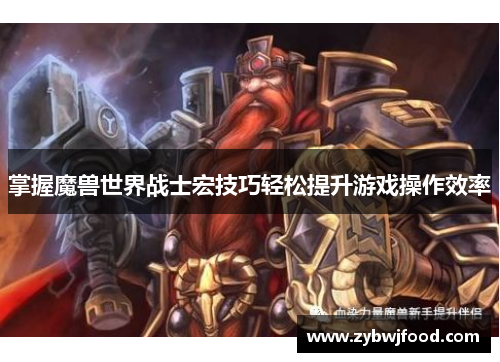 掌握魔兽世界战士宏技巧轻松提升游戏操作效率